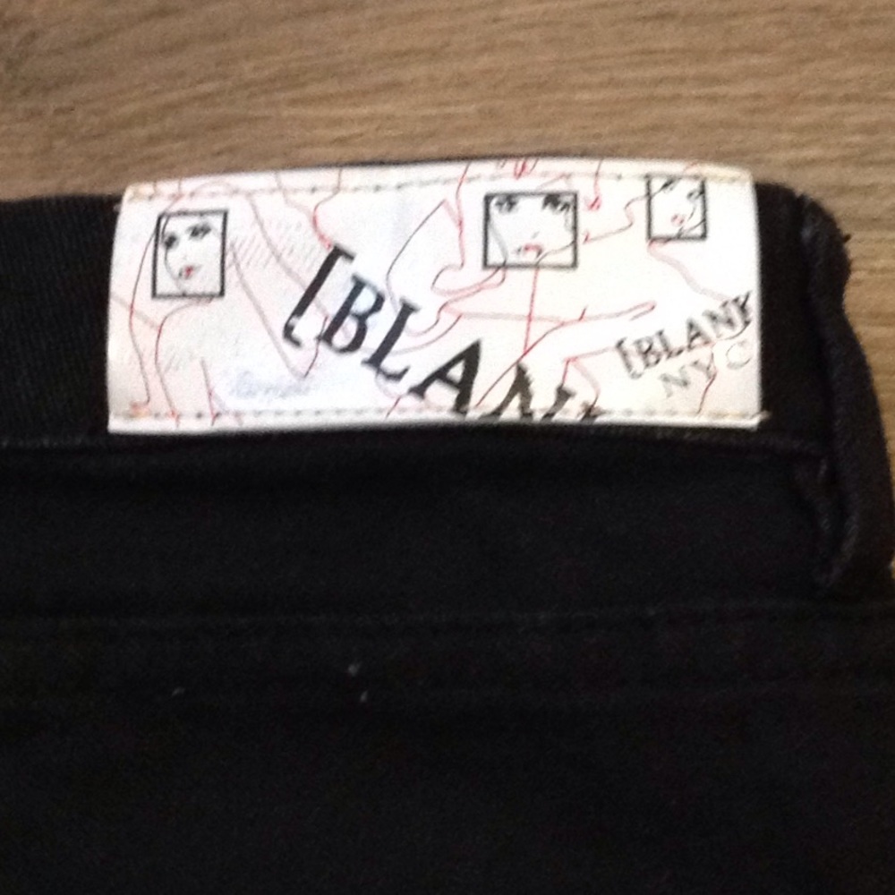 Designer black skinny jeans